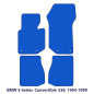 Dywaniki welurowe linia Exclusive do BMW Serii 3 Cabrio 1993-1999 - E36 - M Przeszycia