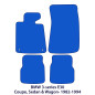 Dywaniki welurowe linia Exclusive do BMW Serii 3 - 1982-1994 - Coupe&Sedan E30 - M Przeszycia