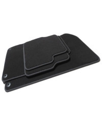Dywaniki welurowe linia Premium do Peugeot 3008 - II gen - 2016-2024 - wersja bez nawiewów z tyłu - Czarne