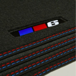 Dywaniki welurowe do BMW Serii 6 Cabrio 2004-2010 - E64 - 6 Logo