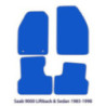 Dywaniki welurowe linia Premium do Saab 9000 - 1985-1998 - Liftback, Sedan - Czarne