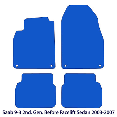 Dywaniki welurowe linia Premium do Saab 9-3 - 2003-2007 - Sedan & Kombi - Czarne