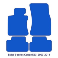 Dywaniki welurowe do BMW Serii 6 Coupé 2003-2010 - E63 - 6 Logo