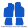Dywaniki welurowe linia Premium do Saab 9-3 - 4-drzwiowy Hatchback - 1998-2003 - Czarne