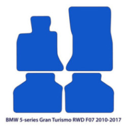 Dywaniki welurowe do BMW Serii 5 Gran Turismo RWD 2009-2017 - F07 - 5 Logo