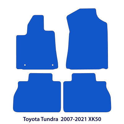 Dywaniki welurowe linia Premium do Toyota Tundra II gen / XK50 - 2006-2023 - Czarne