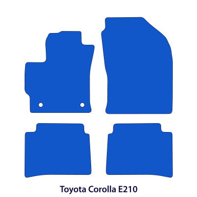 Dywaniki welurowe linia Premium do Toyota Corolla - XII gen / E210 - Sedan & Kombi - 2018-2022 - Czarne