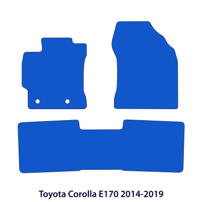 Dywaniki welurowe linia Premium do Toyota Corolla XI gen / E160, E170 - 2012-2019 - Czarne
