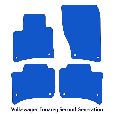 Dywaniki welurowe linia Premium do Volkswagen Touareg 2011-2018 - Czarne