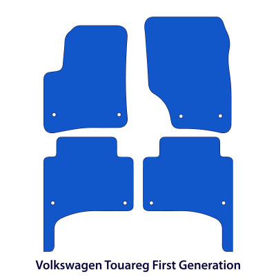 Dywaniki welurowe linia Premium do Volkswagen Touareg 2003-2010 - Czarne