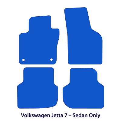 Dywaniki welurowe linia Premium do Volkswagen Jetta VII - Sedan - 2018-2024 - Czarne