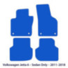 Dywaniki welurowe linia Premium do Volkswagen Jetta VI - Sedan 2010-2018 - Czarne