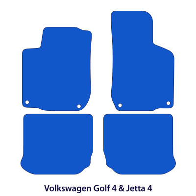 Dywaniki welurowe linia Premium do Volkswagen Golf IV - 1997-2006 & Jetta IV - 1998-2005 - Czarne