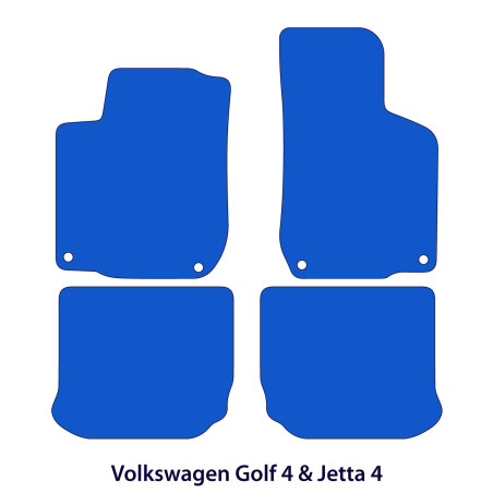 Dywaniki welurowe linia Premium do Volkswagen Golf IV - 1997-2006 & Jetta IV - 1998-2005 - Czarne
