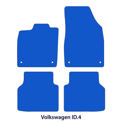 Dywaniki welurowe linia Premium do Volkswagen ID.4 - 2020-2026 - Czarne