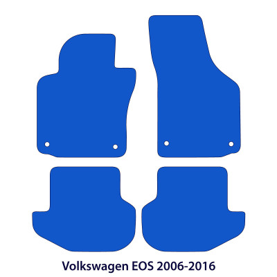 Dywaniki welurowe linia Premium do Volkswagen EOS - 2006-2015 - Czarne