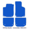 Dywaniki welurowe linia Premium do Volkswagen New Beetle - Kabriolet - 2002-2011 - Czarne