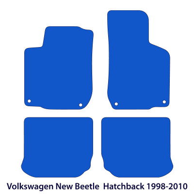 Dywaniki welurowe linia Premium do Volkswagen New Beetle Hatchback - 1998-2010 - Czarne