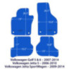 Dywaniki welurowe linia Premium do Volkswagen Golf V & VI, Jetta V & Jetta SportWagen - Czarne