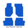 Dywaniki welurowe linia Premium do Volvo 740/760 1981-1992 - Czarne