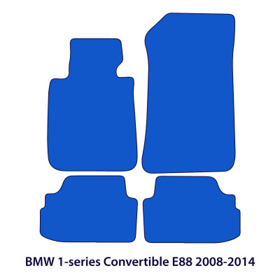 Dywaniki welurowe linia Premium do BMW Serii 1 Cabrio 2007-2013 - E88 - M Przeszycia