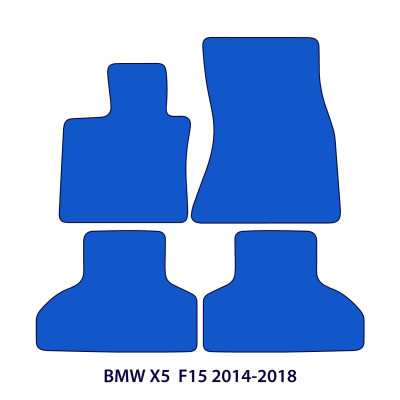 Dywaniki welurowe linia Premium do BMW X5 - 2013-2018 - F15 - M Przeszycia