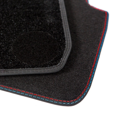 Dywaniki welurowe linia Premium do BMW i3 - 2013-2022 - M Przeszycia