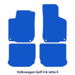 Dywaniki welurowe do Volkswagen Golf 4 & Jetta 4  1997-2007 - Czarne