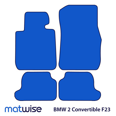 Dywaniki welurowe linia Premium do BMW Serii 2 Cabrio 2013-2021 - F23 - M Przeszycia