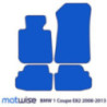 Dywaniki welurowe linia Premium do BMW Serii 1 Coupe 2006-2013 - E82 - M Przeszycia