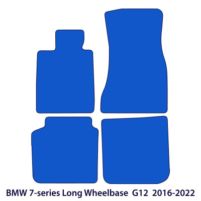 Dywaniki welurowe linia Premium do BMW Serii 7 - 2015-2022 - Długi rozstaw osi G12 - M Przeszycia
