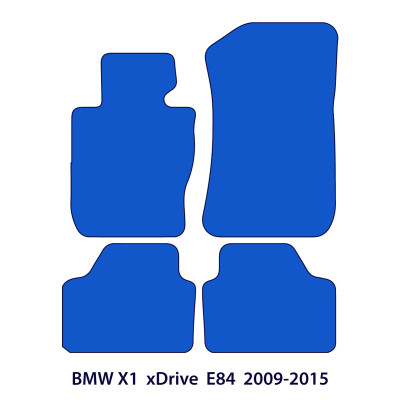 Dywaniki welurowe linia Premium do BMW X1 - 2009-2015 - xDrive E84 - M Przeszycia