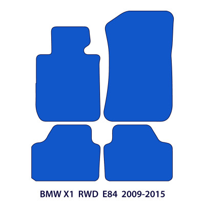 Dywaniki welurowe linia Premium do BMW X1 - 2009-2015 - sDrive E84 - M Przeszycia