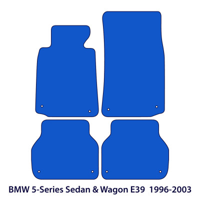 Dywaniki welurowe linia Premium do BMW Serii 5 - 1995-2004 - E39 - M Przeszycia