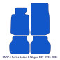 Dywaniki welurowe linia Premium do BMW Serii 5 - 1995-2004 - E39 - M Przeszycia