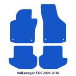 Dywaniki welurowe do Volkswagen EOS 2006-2015 - Czarne