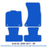 Dywaniki welurowe linia Premium do Audi Q5 2008-2016 - 8R - Srebrne przeszycia