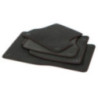 Dywaniki welurowe linia Premium do Audi A6 & S6 - 2004-2011 - C6 - Czerwone przeszycia