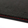 Dywaniki welurowe linia Premium do Audi A6 & S6 - 2004-2011 - C6 - Czerwone przeszycia
