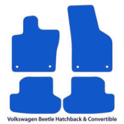 Dywaniki welurowe do Volkswagen Beetle 2011-2019 - Czarne