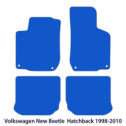 Dywaniki welurowe do Volkswagen New Beetle Hatchback 1998-2010 - Czarne