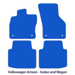 Dywaniki welurowe do Volkswagen Arteon  2017-2024 - Czarne