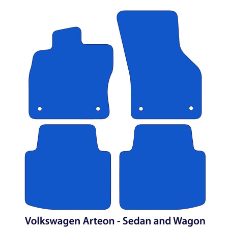 Dywaniki welurowe linia Exclusive do Volkswagen Arteon - Liftback & Shooting Brake - 2017-2025 - Czarne