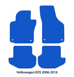 Dywaniki welurowe linia Exclusive do Volkswagen EOS - 2006-2015 - Czarne Exclusive
