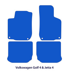 Dywaniki welurowe linia Exclusive do Volkswagen Golf 4 & Jetta 4 - 1999-2005 - Czarne Exclusive