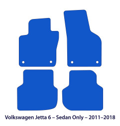 Dywaniki welurowe linia Exclusive do Volkswagen Jetta 6 Sedan - 2011-2018 - Czarne Exclusive
