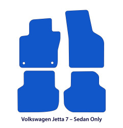 Dywaniki welurowe linia Exclusive do Volkswagen Jetta 7 Sedan - 2019-2026 - Czarne Exclusive