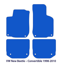 Dywaniki welurowe linia Exclusive do Volkswagen New Beetle Convertible - 1998-2010 - Czarne Exclusive