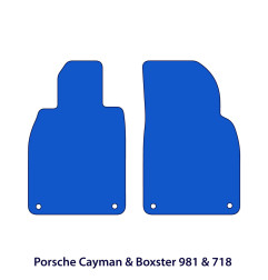 Dywaniki welurowe linia Exclusive do Porsche Boxster Cayman & Spyder - 2013-2026 - 981 & 718 - Czarne Exclusive