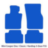 Dywaniki welurowe do Mini Cooper One / Classic / Hardtop 4-drzwiowe 2013-2024 - F55 - Czarne